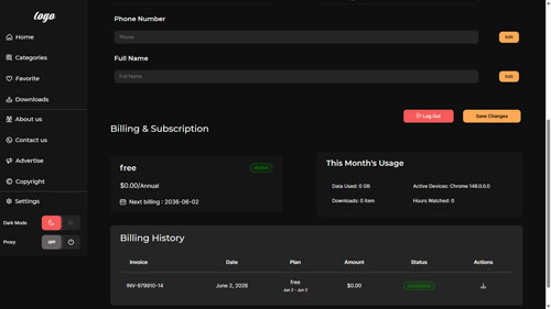 Profile Page